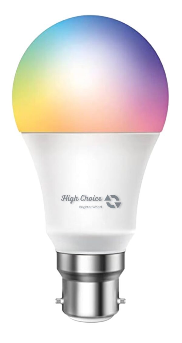 High choice 9W Bluetooth Enabled Smart Bulb B22 | 16 million Colours | White Tunable (Warm, Neutral & Cool White) | Dimmable | App-Control Schedule & Scenes | Pack of 1 - Image 2